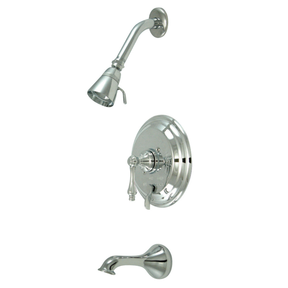 Kingston Brass KB36310AL Restoration Tub & Shower Faucet, Polished Chrome - BNGBath