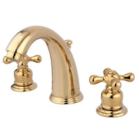 Thumbnail for Kingston Brass GKB982AX Widespread Bathroom Faucet, Polished Brass - BNGBath