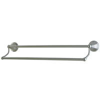 Thumbnail for Kingston Brass BA481318SN Metropolitan 18-Inch Dual Towel Bar, Brushed Nickel - BNGBath