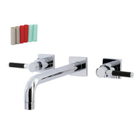 Thumbnail for Kingston Brass KS6021DKL Ksiser Wall Mount Tub Faucet, Polished Chrome - BNGBath