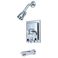 Thumbnail for Kingston Brass KB86510DFL Tub and Shower Faucet, Polished Chrome - BNGBath