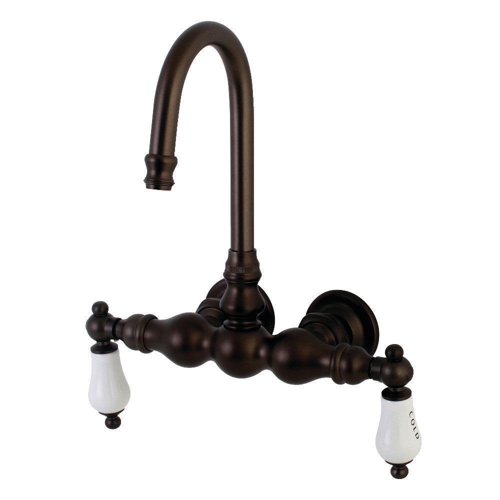 Aqua Vintage AE3T5 Vintage 3-3/8 Inch Wall Mount Tub Faucet, Oil Rubbed Bronze - BNGBath