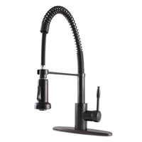 Thumbnail for Gourmetier GSY8885NKL Nustudio Single-Handle Pre-Rinse Kitchen Faucet, Oil Rubbed Bronze - BNGBath