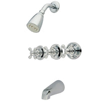 Thumbnail for Kingston Brass KB231AX Tub and Shower Faucet, Polished Chrome - BNGBath