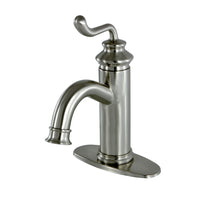 Thumbnail for Fauceture LS5418RL Royale Single-Handle Monoblock Bathroom Faucet, Brushed Nickel - BNGBath