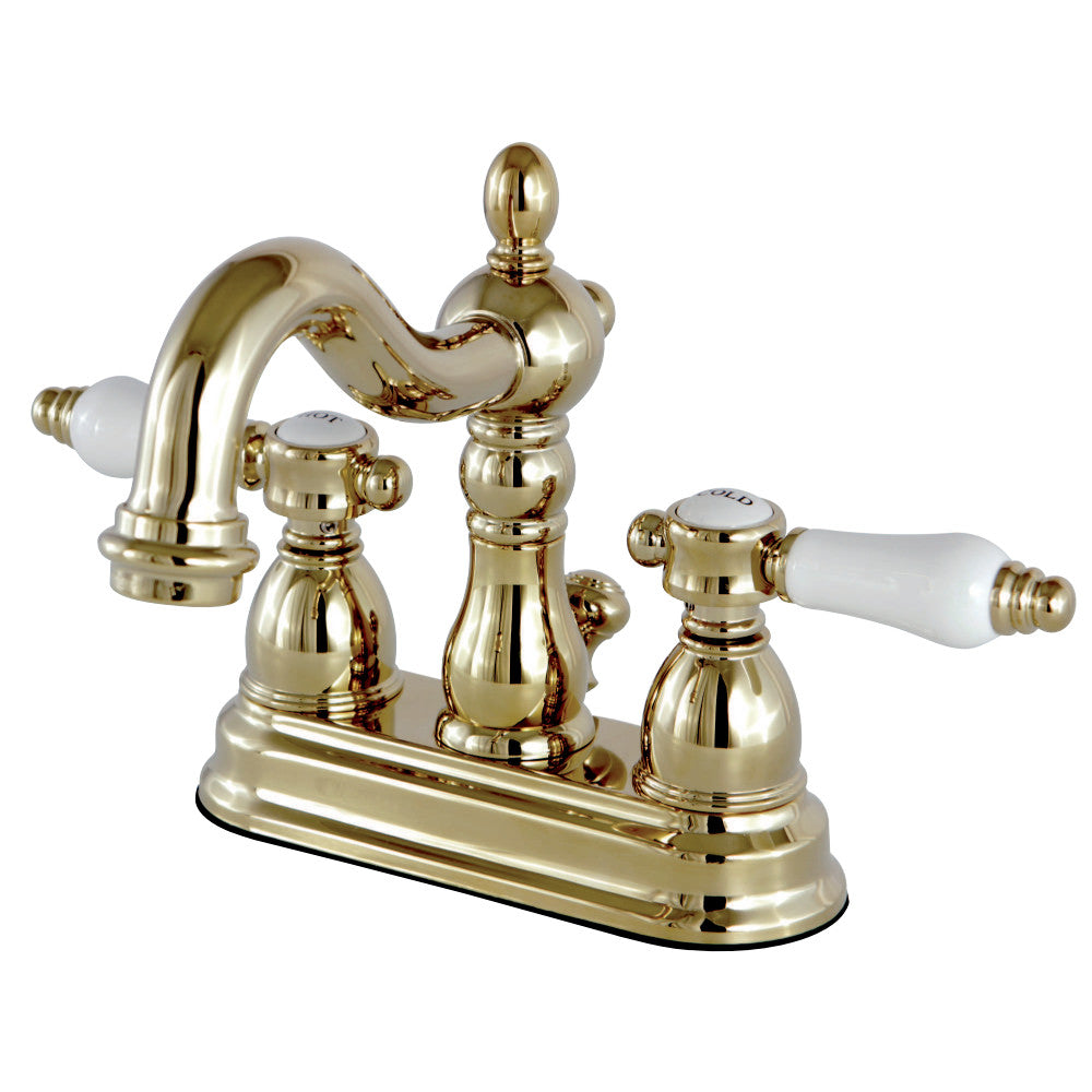 Kingston Brass KS1602BPL 4 in. Centerset Bathroom Faucet, Polished Brass - BNGBath