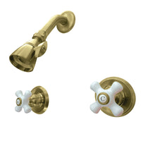 Thumbnail for Kingston Brass KB247PXSO Victorian Tub & Shower Faucet, Shower Only, Brushed Brass - BNGBath
