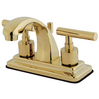 Thumbnail for Kingston Brass KS4642CML 4 in. Centerset Bathroom Faucet, Polished Brass - BNGBath