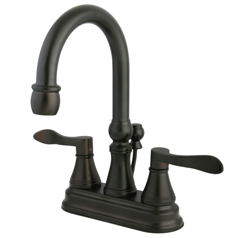 Kingston Brass KS2615DFL 4 in. Centerset Bathroom Faucet, Oil Rubbed Bronze - BNGBath
