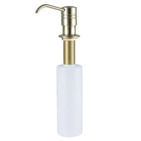Thumbnail for Kingston Brass SD2617 Straight Nozzle Metal Soap Dispenser, Brushed Brass - BNGBath