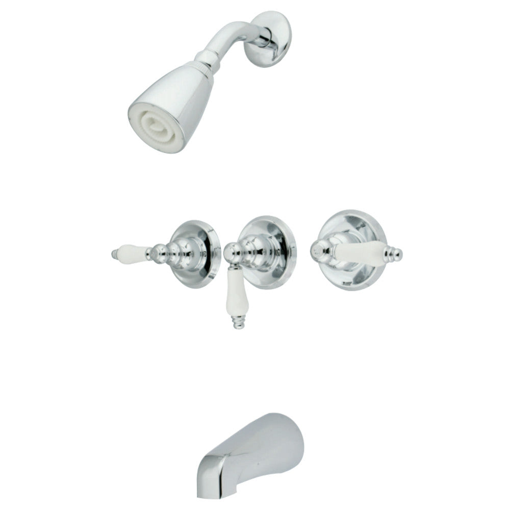Kingston Brass KB231PL Tub and Shower Faucet, Polished Chrome - BNGBath