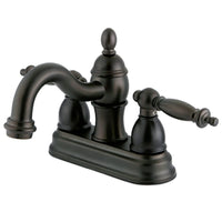 Thumbnail for Kingston Brass KB3905TL 4 in. Centerset Bathroom Faucet, Oil Rubbed Bronze - BNGBath