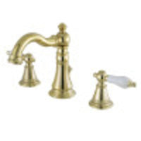Thumbnail for Fauceture FSC1972PL English Classic Widespread Bathroom Faucet, Polished Brass - BNGBath