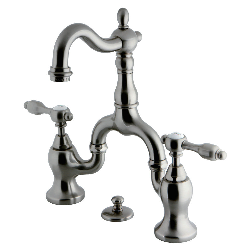 Kingston Brass KS7978TAL Bridge Bathroom Faucet, Brushed Nickel - BNGBath