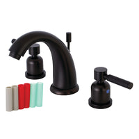 Thumbnail for Kingston Brass KB8985DKL 8 in. Widespread Bathroom Faucet, Oil Rubbed Bronze - BNGBath
