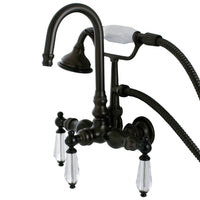 Thumbnail for Aqua Vintage AE7T5WLL Wilshire Wall Mount Clawfoot Tub Faucet, Oil Rubbed Bronze - BNGBath