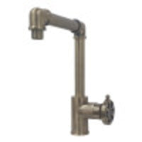 Thumbnail for Kingston Brass KS144RXAB Belknap Single-Handle Bathroom Faucet with Push Pop-Up, Antique Brass - BNGBath