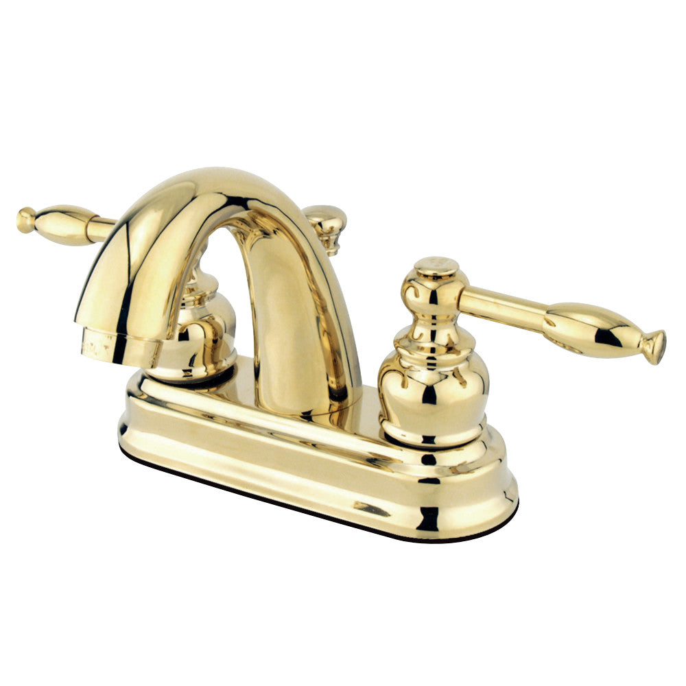 Kingston Brass GKB5612KL 4 in. Centerset Bathroom Faucet, Polished Brass - BNGBath