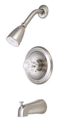 Thumbnail for Kingston Brass KB538 Tub and Shower Faucet, Brushed Nickel - BNGBath