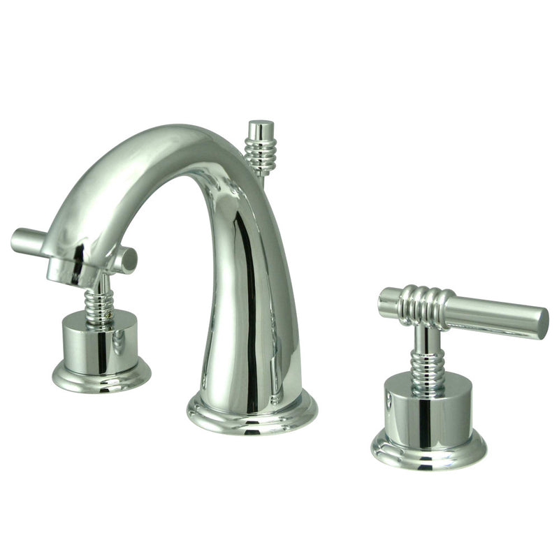 Kingston Brass KS2961ML 8 in. Widespread Bathroom Faucet, Polished Chrome - BNGBath