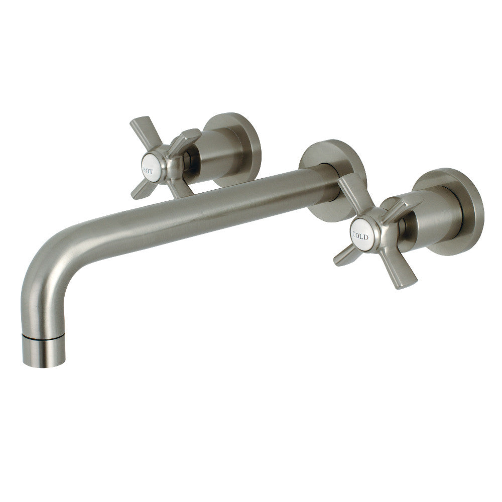 Kingston Brass KS8028ZX Millennium Two-Handle Wall Mount Tub Faucet, Brushed Nickel - BNGBath
