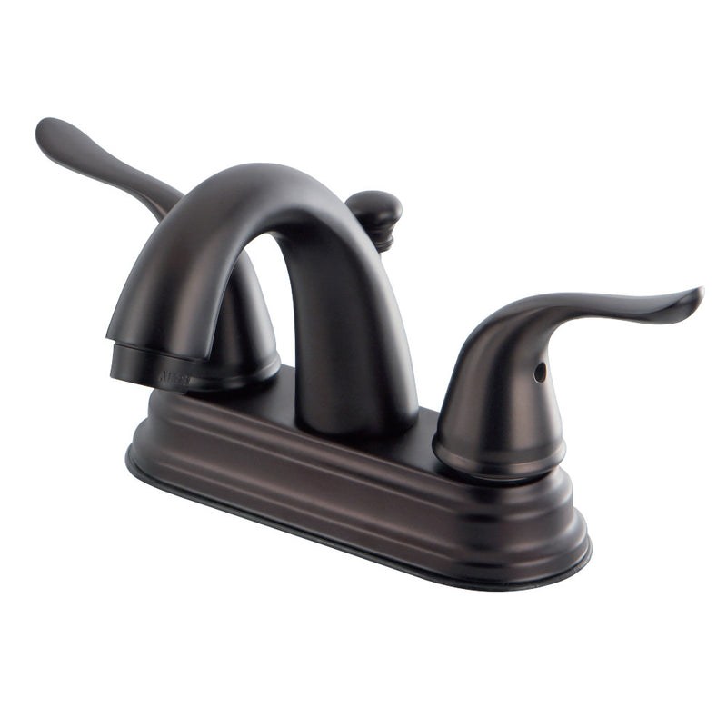 Kingston Brass KB5615YL 4 in. Centerset Bathroom Faucet, Oil Rubbed Bronze - BNGBath