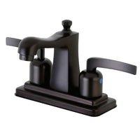 Thumbnail for Kingston Brass FB4645EFL 4 in. Centerset Bathroom Faucet, Oil Rubbed Bronze - BNGBath