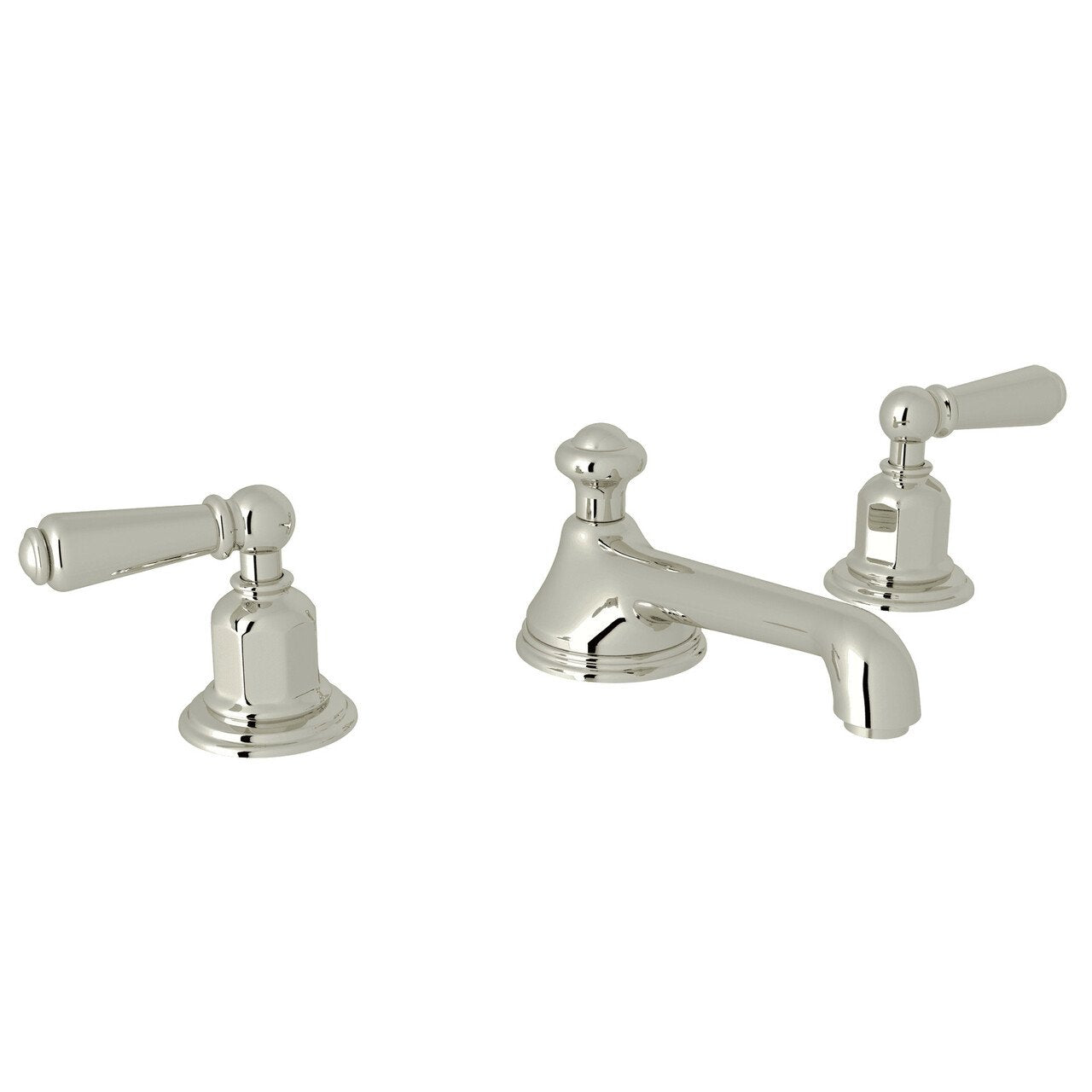 Perrin & Rowe Edwardian Low Level Spout Widespread Bathroom Faucet - BNGBath