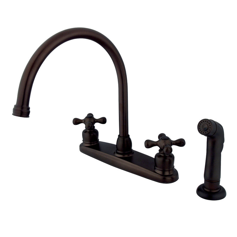 Kingston Brass KB725AXSP Vintage 8-Inch Centerset Kitchen Faucet, Oil Rubbed Bronze - BNGBath