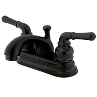 Thumbnail for Kingston Brass KB2605NML 4 in. Centerset Bathroom Faucet, Oil Rubbed Bronze - BNGBath