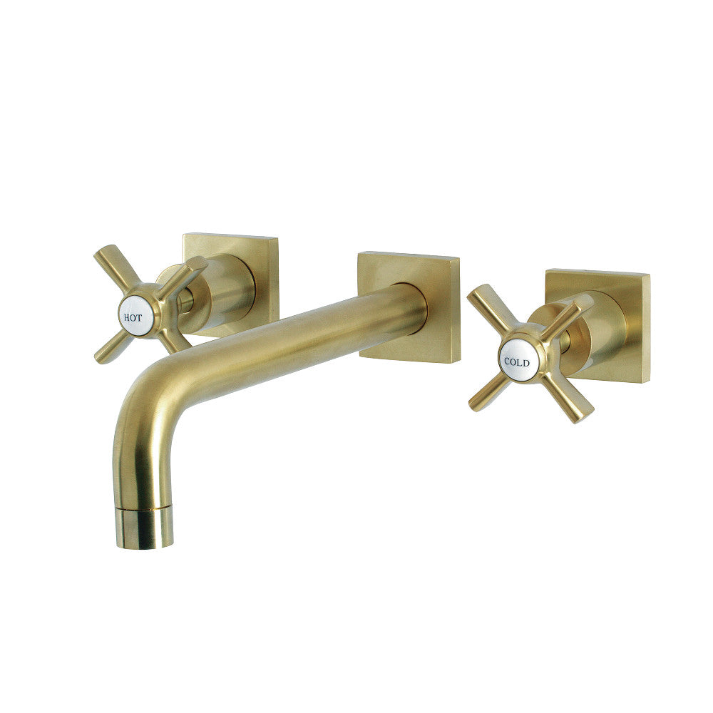 Kingston Brass KS6027ZX Millennium Wall Mount Tub Faucet, Brushed Brass - BNGBath