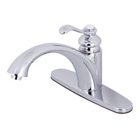 Thumbnail for Kingston Brass KS6571TPLLS Single-Handle Kitchen Faucet, Polished Chrome - BNGBath