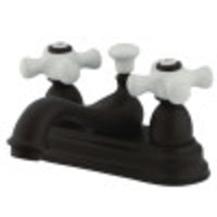 Thumbnail for Kingston Brass CC19L5 4 in. Centerset Bathroom Faucet, Oil Rubbed Bronze - BNGBath