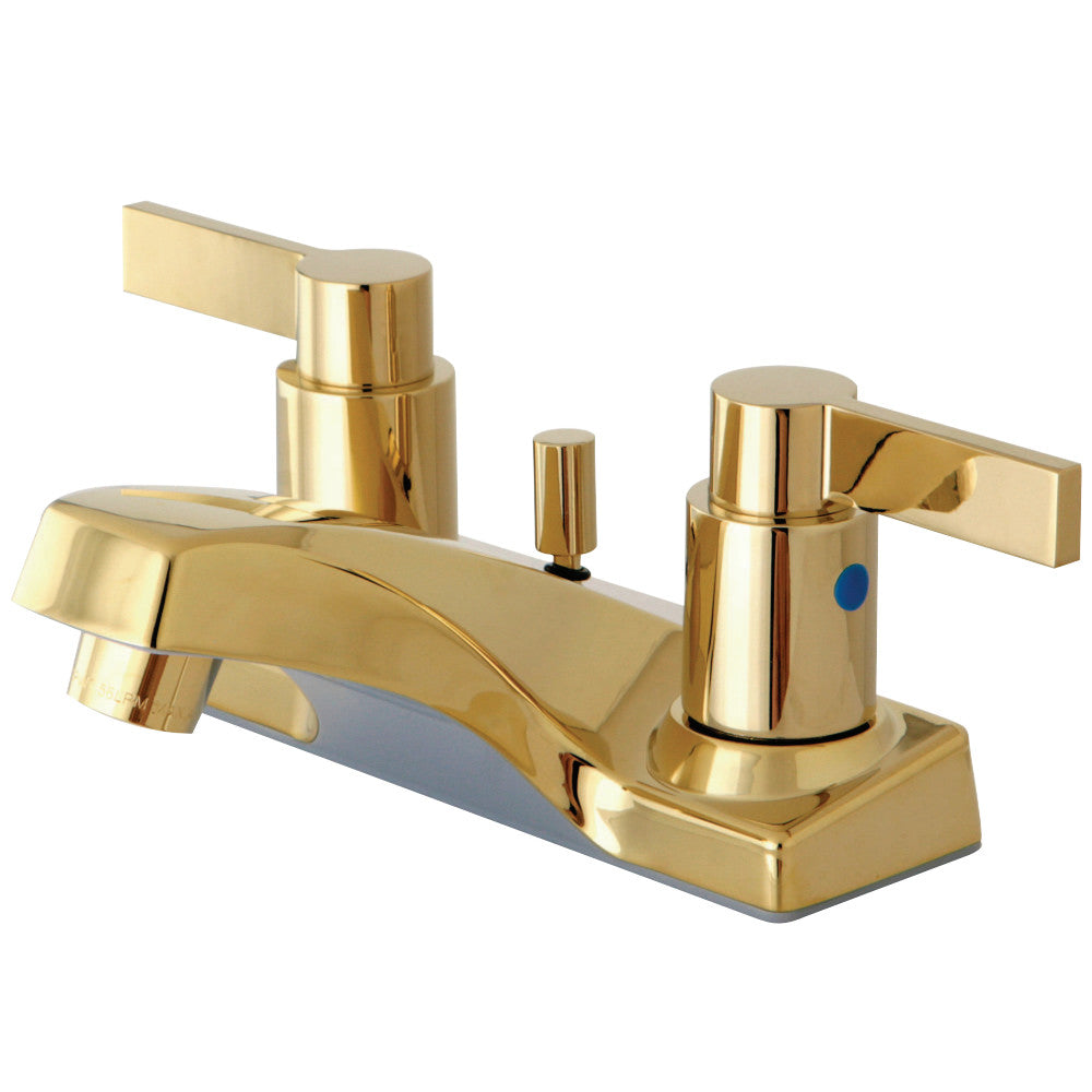 Kingston Brass KB8102NDL 4 in. Centerset Bathroom Faucet, Polished Brass - BNGBath