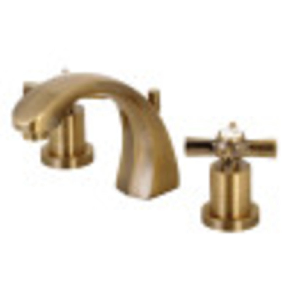 Kingston Brass KS4983ZX Millennium 8" Widespread Bathroom Faucet, Antique Brass - BNGBath