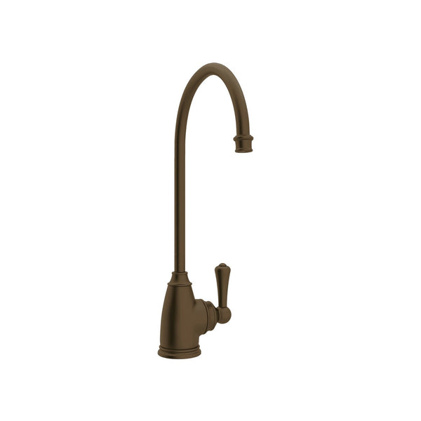 Georgian Era C-Spout Filter Faucet - Polished good Nickel With Metal Lever Handle