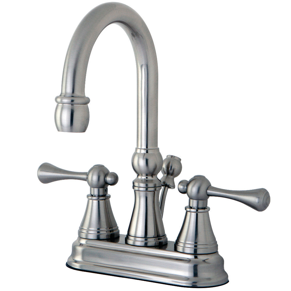 Kingston Brass KS2618BL 4 in. Centerset Bathroom Faucet, Brushed Nickel - BNGBath