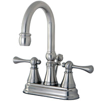 Thumbnail for Kingston Brass KS2618BL 4 in. Centerset Bathroom Faucet, Brushed Nickel - BNGBath
