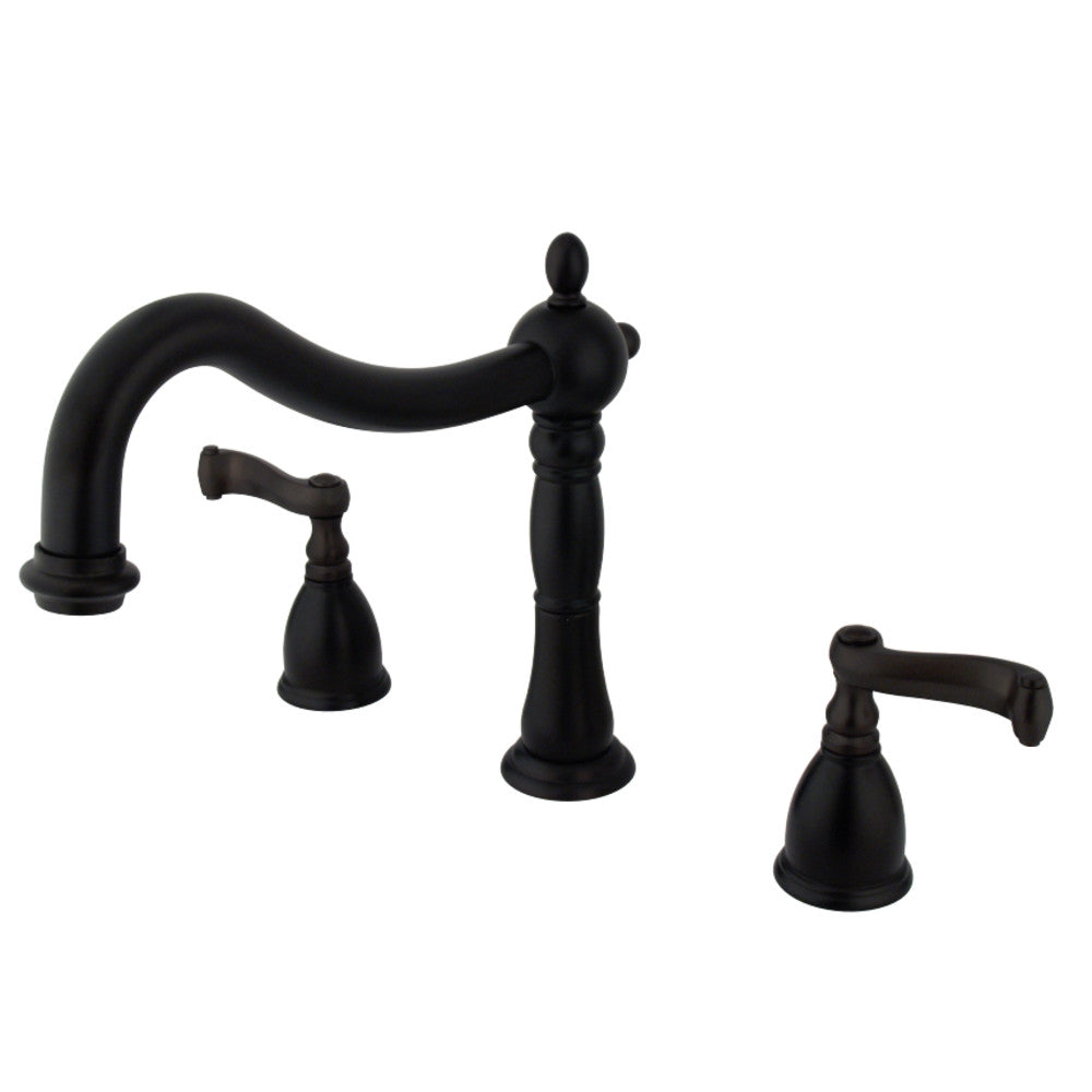 Kingston Brass KS1345FL Heritage Roman Tub Faucet, Oil Rubbed Bronze - BNGBath