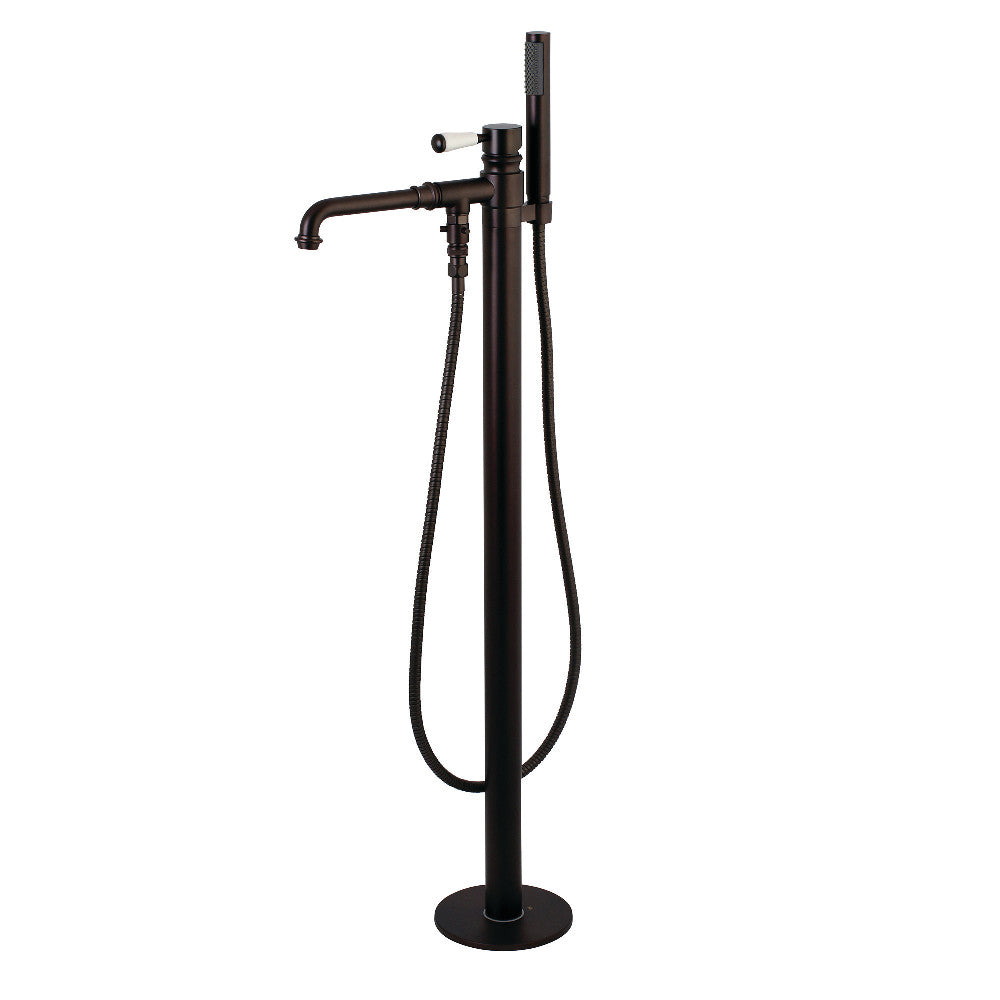 Kingston Brass KS7035DPL Paris Freestanding Tub Faucet with Hand Shower, Oil Rubbed Bronze - BNGBath
