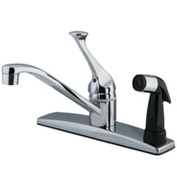 Thumbnail for Kingston Brass KB0573 8-Inch Centerset Kitchen Faucet, Polished Chrome - BNGBath