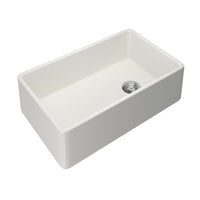 Thumbnail for ROHL Allia 32 Inch Fireclay Single Bowl Apron Front Kitchen Sink - BNGBath