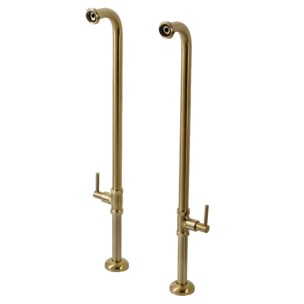 Kingston Brass AE810S7DL Concord Freestanding Tub Supply Line, Brushed Brass - BNGBath