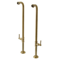 Thumbnail for Kingston Brass AE810S7DL Concord Freestanding Tub Supply Line, Brushed Brass - BNGBath