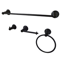 Thumbnail for Kingston Brass BAHK192478ORB American Classic 4-Piece Bathroom Accessory Set, Oil Rubbed Bronze - BNGBath