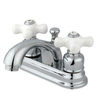 Thumbnail for Kingston Brass KB2601PX 4 in. Centerset Bathroom Faucet, Polished Chrome - BNGBath