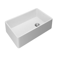 Thumbnail for ROHL Allia 32 Inch Fireclay Single Bowl Apron Front Kitchen Sink - BNGBath