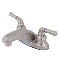 Thumbnail for Kingston Brass KB628LP 4 in. Centerset Bathroom Faucet, Brushed Nickel - BNGBath