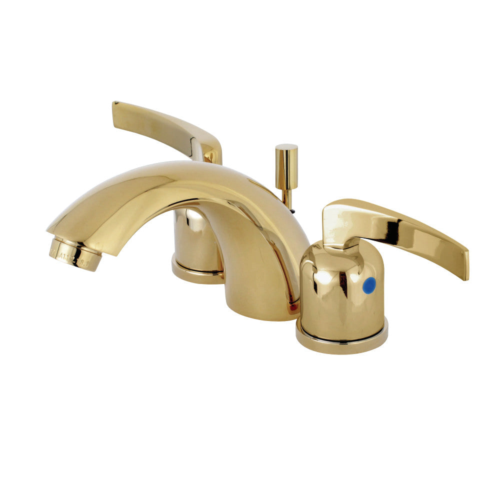 Kingston Brass KB8952EFL Mini-Widespread Bathroom Faucet, Polished Brass - BNGBath