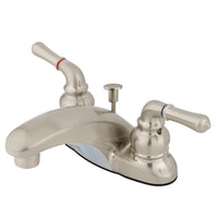 Thumbnail for Kingston Brass GKB628 4 in. Centerset Bathroom Faucet, Brushed Nickel - BNGBath
